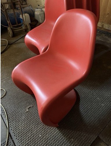 Pair vitra panton chairs - pair,