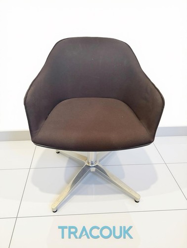 Vitra brown rotating chair - vitra,
