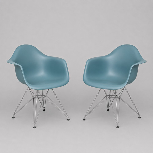 Pair vitra eames plastic - of,